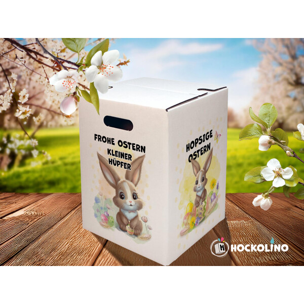 Desgin - Papphocker | "Frohe Ostern" | Handgezeichnet