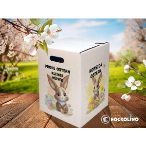 Desgin - Papphocker | "Frohe Ostern" | Handgezeichnet