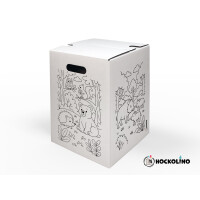 DIY-Ausmal-Papphocker | "Waldtiere"