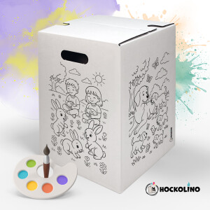 DIY-Ausmal-Papphocker | "Haustiere"