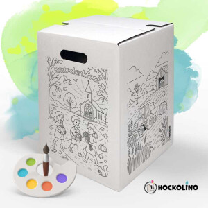 DIY-Ausmal-Papphocker | "Erntedankfest"