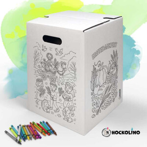 DIY-Ausmal-Papphocker | "Erntedankfest"