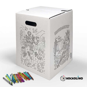 DIY-Ausmal-Papphocker | "Erntedankfest"