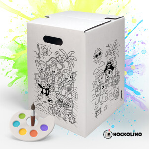 DIY-Ausmal-Papphocker | "Piraten"