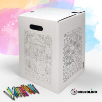 DIY-Ausmal-Papphocker | "Hochzeit"