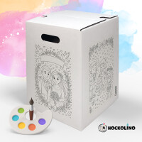 DIY-Ausmal-Papphocker | "Hochzeit"