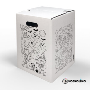 DIY-Ausmal-Papphocker | "Halloween"