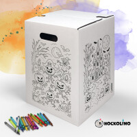 DIY-Ausmal-Papphocker | "Halloween"