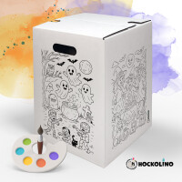 DIY-Ausmal-Papphocker | "Halloween"