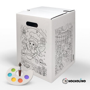 DIY-Ausmal-Papphocker | "Feenzauber im Alltag"