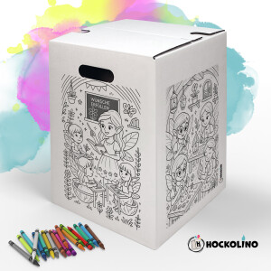 DIY-Ausmal-Papphocker | "Feenzauber im Alltag"