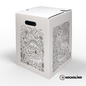 DIY-Ausmal-Papphocker | "Dinos"