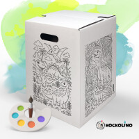 DIY-Ausmal-Papphocker | "Dinos"