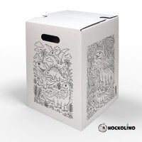 DIY-Ausmal-Papphocker | "Dinos"