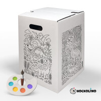 DIY-Ausmal-Papphocker | "Dinos"