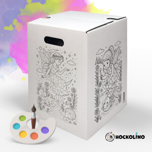 DIY-Ausmal-Papphocker | "Magische Feen"