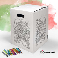 DIY-Ausmal-Papphocker | "Weihnachten"