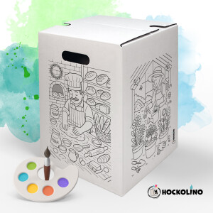 DIY-Ausmal-Papphocker | "Handwerk"