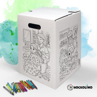 DIY-Ausmal-Papphocker | "Handwerk"