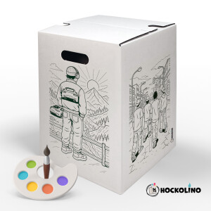 DIY-Ausmal-Papphocker | "Urban Style"