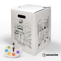 DIY-Ausmal-Papphocker | "Urban Style"