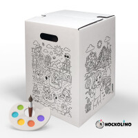 DIY-Ausmal-Papphocker | "Sommerspaß"