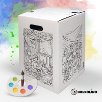 DIY-Ausmal-Papphocker | "Sommer & Gaming"