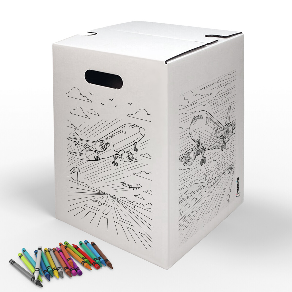 Hockolino | DIY-Ausmal-Papphocker | Flughafen |...